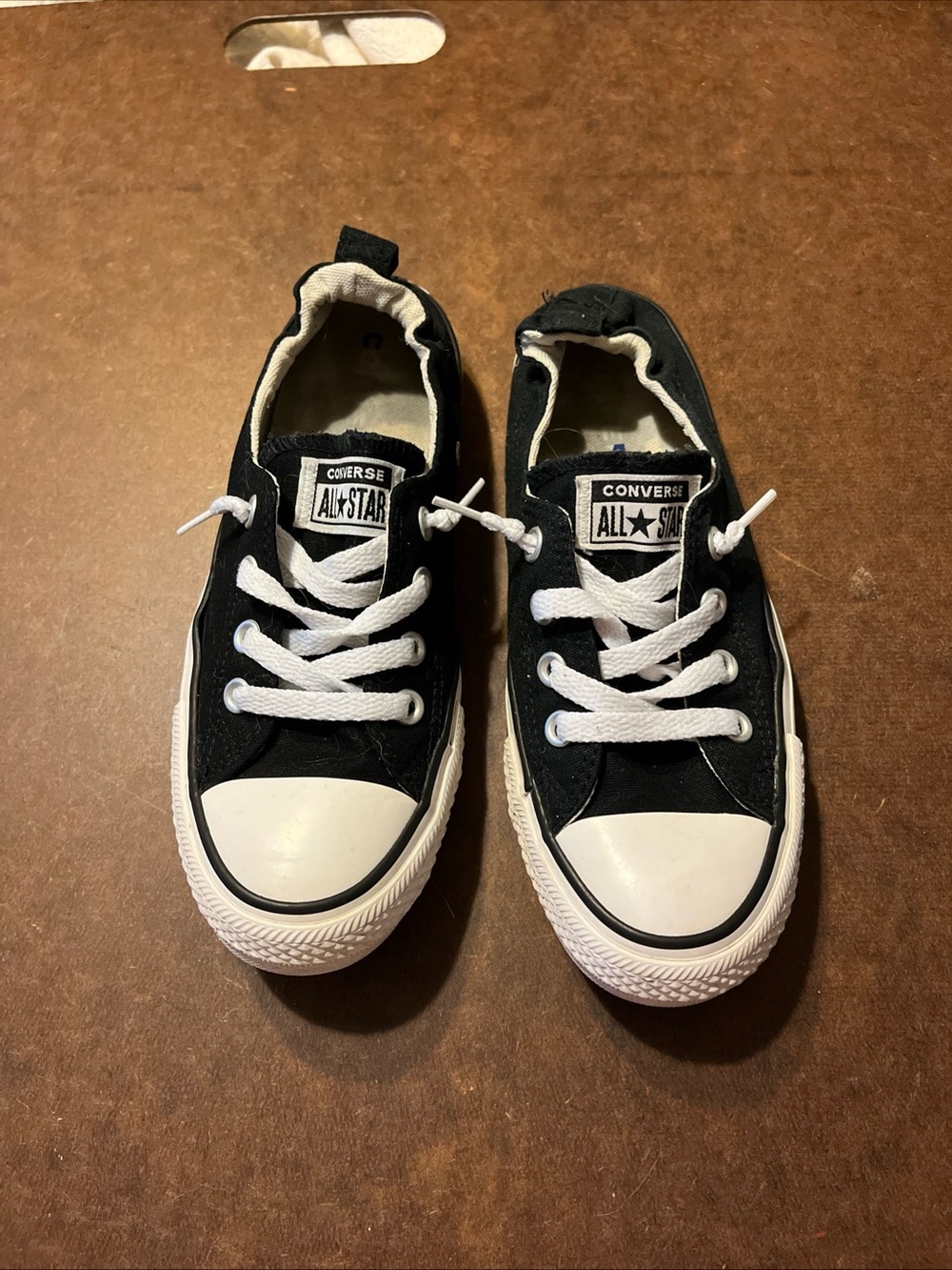 Women Converse Black Classic All Star Shoreline Low Top Sneakers Wm 8 537081F